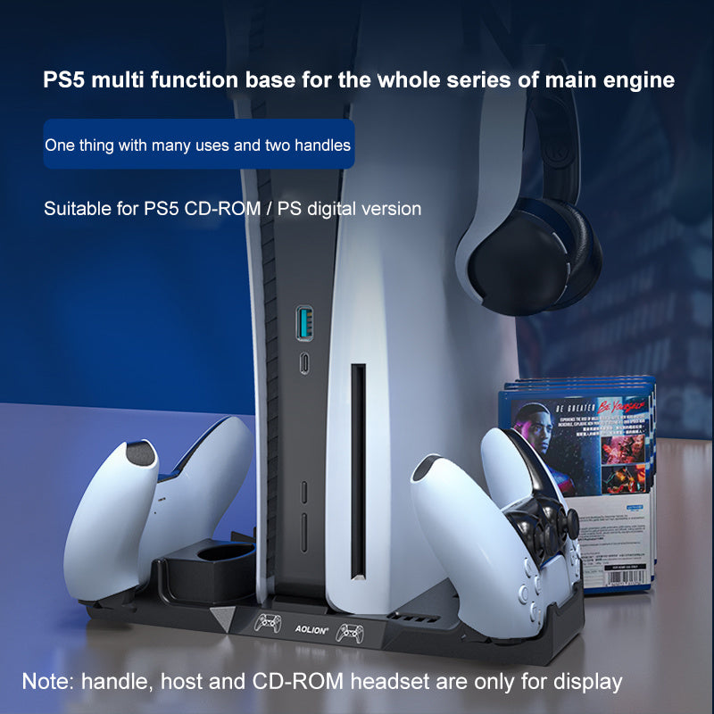 Base de rangement Ps5 Poignée Base Chargeur multifonction Casque Disque Manette Support de stockage