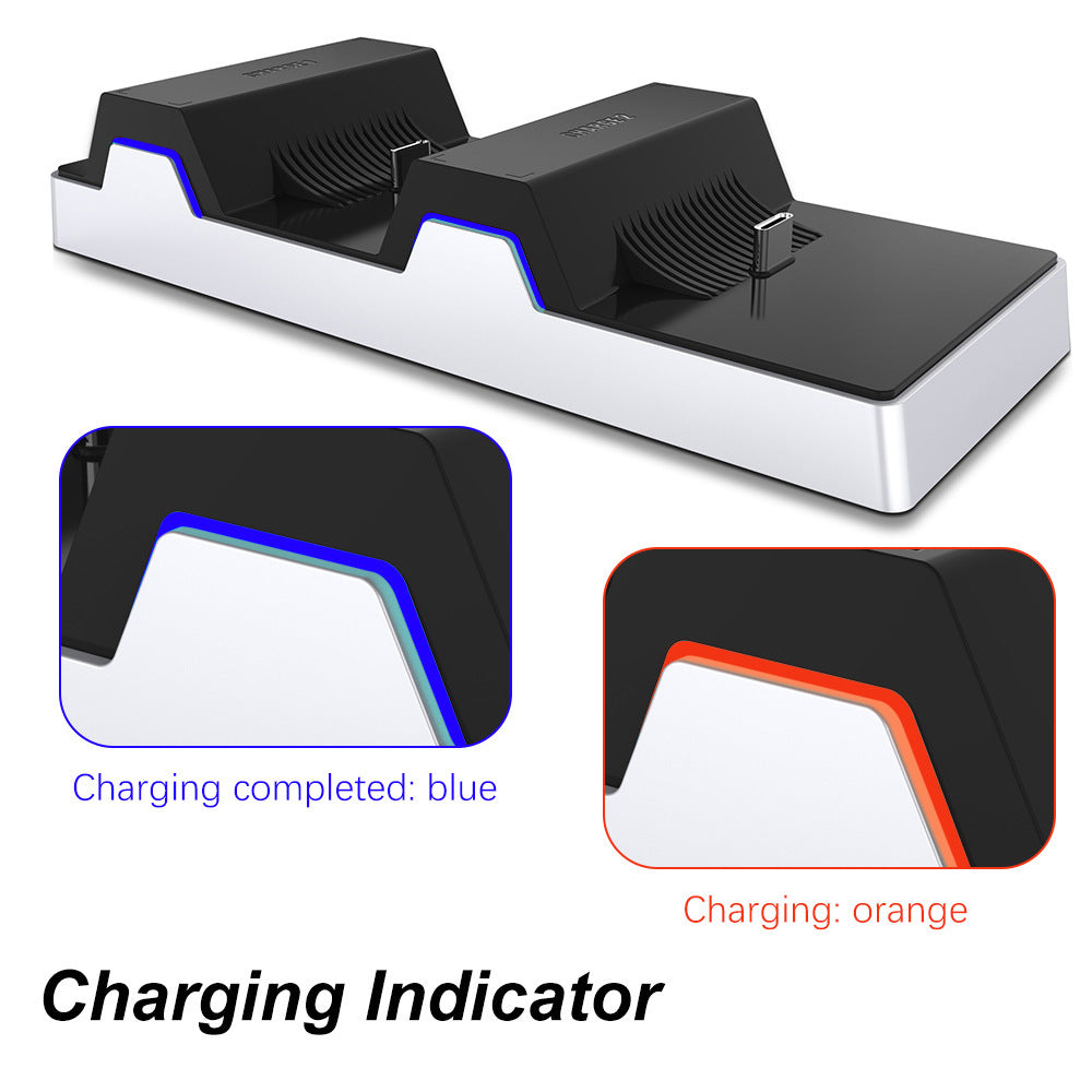 Chargeur de Ps5 à deux sièges avec lumière LED